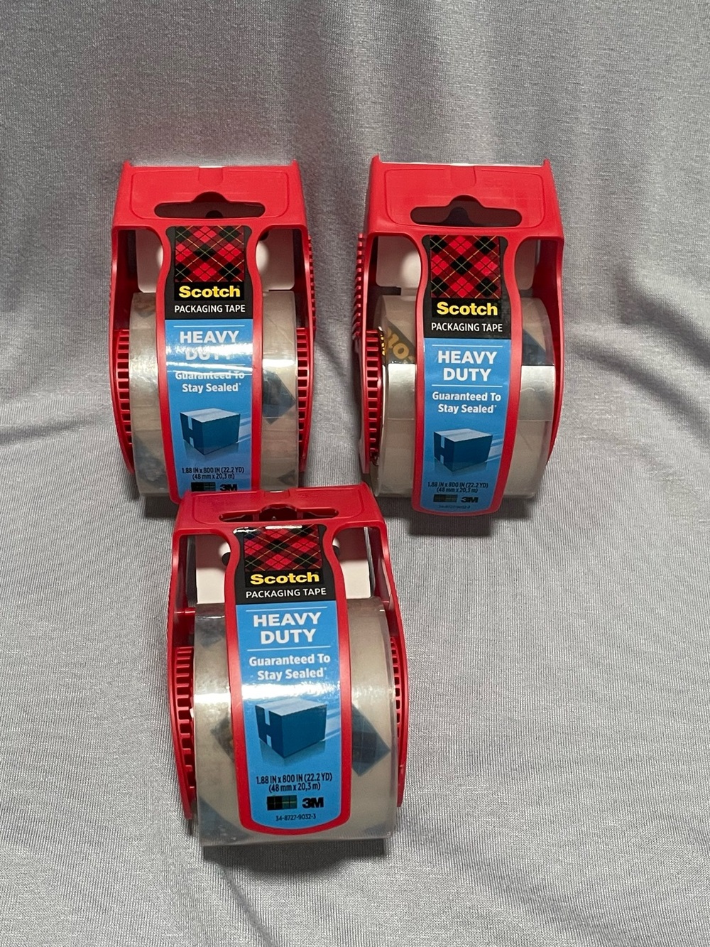 Heavy Duty Packaging Tape Dispenser - Red